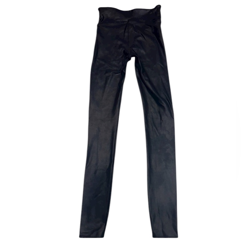 NWOT Spanx Faux Leather Track Stripe Leggings XS - Picture 9 of 9
